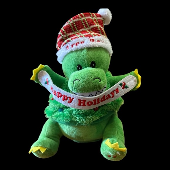 Tree Rex Animated Musical Christmas Plush Dinosaur Rockin Round Christmas Tree - Picture 8 of 8